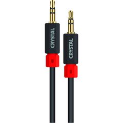 Crystal Audio J-MM-1.8 Καλώδιο TRRS 3.5mm male - 3.5mm male Μαύρο 1.8m