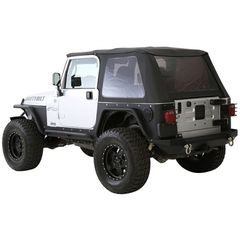 Smittybilt Bowless Combo Soft Top μαύρο με φιμέ παράθυρα για Wrangler TJ (1997-2006)