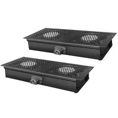 POWERTECH Σύστημα ψύξης NETW-0009 cooling fan για rack με 4x fans 2x 29.5x13x4cm