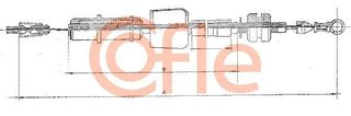 COFLE Ντίζα γκαζιού OPEL Astra F (T92) - Calibra A (C89) - Vectra A (J89) 