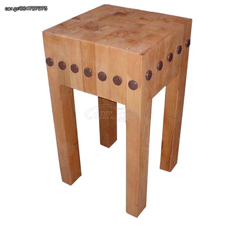 Κούτσουρο Οξιάς Κοπής Κρεάτων 40x40x25 cm