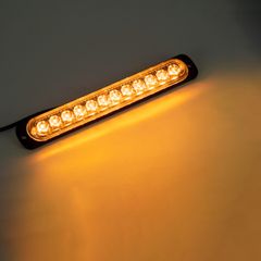 GloboStar® 85269 PRO Series Μπάρα Σήμανσης Οχήματος Οδικής Βοήθείας με 10 Προγραμμάτων Φωτισμού STROBE LED SMD 3030 15W DC 12-24V Αδιάβροχη IP65 Πορτοκαλί-thumb-7