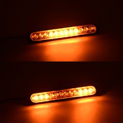 GloboStar® 85269 PRO Series Μπάρα Σήμανσης Οχήματος Οδικής Βοήθείας με 10 Προγραμμάτων Φωτισμού STROBE LED SMD 3030 15W DC 12-24V Αδιάβροχη IP65 Πορτοκαλί-thumb-8