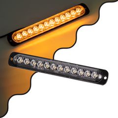 GloboStar® 85269 PRO Series Μπάρα Σήμανσης Οχήματος Οδικής Βοήθείας με 10 Προγραμμάτων Φωτισμού STROBE LED SMD 3030 15W DC 12-24V Αδιάβροχη IP65 Πορτοκαλί-thumb-1