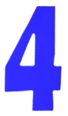 ΑΡΙΘΜΟΣ 05CM 4 ΜΠΛΕ ΑΥΤΟΚΟΛΛΗΤΟ