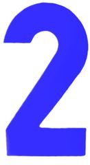 ΑΡΙΘΜΟΣ 03CM 2 ΜΠΛΕ ΑΥΤΟΚΟΛΛΗΤΟ