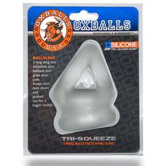 Oxballs Tri-Squeeze Cocksling Ballstretcher Clear-thumb-2