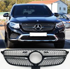 Mercedes C292 Coupe AMG Diamond Star Grille Full Gloss Black GLE 43 63s GLE350D ΜΑΣΚΑ ΓΡΥΛΙΑ ΜΕΡΣΕΝΤΕΣ