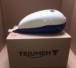 Triumph Scrambler fuel tank white/blue T2400184-NF