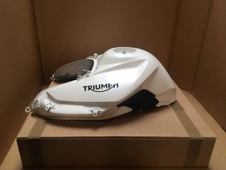 Triumph Tiger 800 fuel tank white T2404311-NW