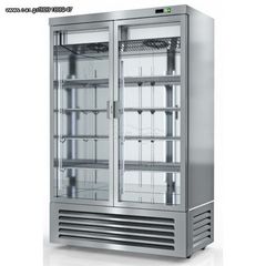Ψυγείο Θάλαμος Κατάψυξη Με 2 Πόρτες Γυάλινες Διαστάσεις144 x 84,7 x 212