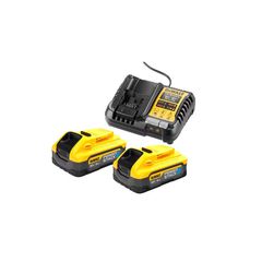 DCB1104H2-QW 18V XR ΚΙΤ 2x5Ah POWERSTACK + Πολυφορτιστής 4A - 18V - DEWALT (#DCB1104H2-QW)