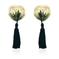 Naughty Toys Gold Burlesque Sequin Nipple Pasties