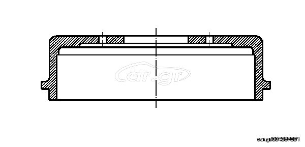 ΤΑΜΠΟΥΡΑ ΟΠΙΣΘΙΑ 254mm Χ 70mm (4T) (ΥΨΟΣ 91mm) - 18-0174