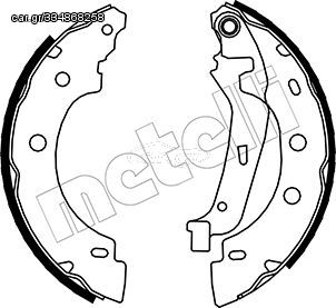 ΣΙΑΓΩΝΕΣ ΣΕΤ ΟΠΙΣΘΙΕΣ 203,2mm X 39mm (SYS BENDIX) - 53-0355