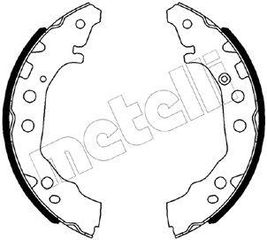 ΣΙΑΓΩΝΕΣ ΣΕΤ ΟΠΙΣΘΙΕΣ 180mm Χ 28mm (SYS AKEBONO) - 53-0526