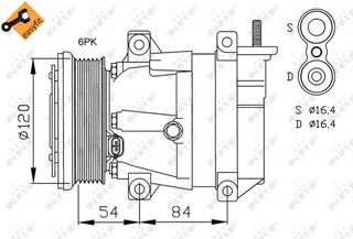 ΚΟΜΠΡΕΣΕΡ AIRCONDITION CHEVROLET NUBIRA 95463949