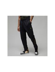 Jordan Paris Saint Germain Παντελόνι Φόρμας με Λάστιχο Fleece Black/Tour Yellow DV0621-010