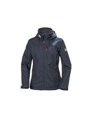 Helly Hansen Crew Hooded Midlayer Γυναικείο Αθλητικό Μπουφάν Μπλε 33891-598