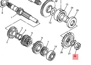 Παξιμάδι Γραναζιού Κινήσεως Yamaha TDM.850 (3VD) 1991-1995 901791802000