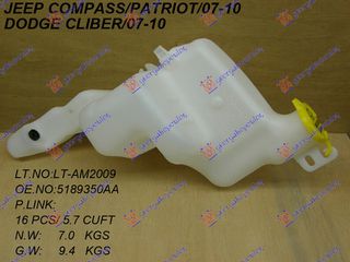Δοχειο Νερου Υαλοκαθαριστηρων Dodge Caliber 07- - 061708400