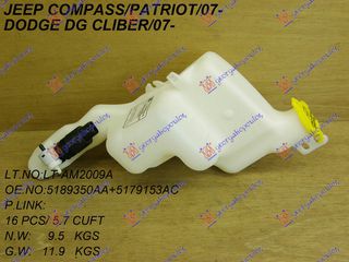 Δοχειο Νερου Υαλοκαθαριστηρων Με Μοτερ Dodge Caliber 07- - 061708405