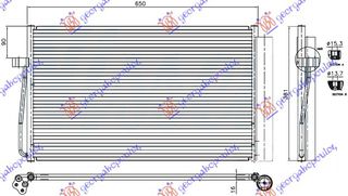 Ψυγειο A/C Πετρελαιο (60,8x38,2x1,6) Bmw Series 7 (E65/66) 02-08 - 031506410