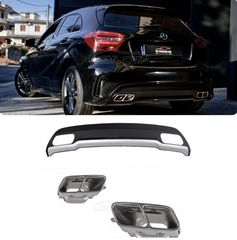 ΠΟΣΩ ΣΠΟΙΛΕΡ MERCEDES A-Class W176 (2012-2018) A45 AMG Design Chrome 