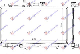 Ψυγειο 1,3-1,6 +/-A/C (63,8x35) (VALEO CLASSIC) Toyota Corolla (E 10) L/B (5D) 92-96 - 076206305