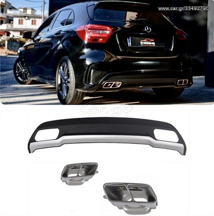 ΠΙΣΩ ΣΠΟΙΛΕΡ MERCEDES A-Class W176 (2012-up) Α45 AMG Design Black