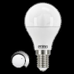 Λάμπα led σφαιρική Φ45 E14 5W 230V ντιμαριζόμενη 3000k θερμό λευκό φως 240° 470lm