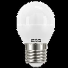 Λάμπα led σφαιρική Φ45 E27 4.9W 230V 3000k θερμό λευκό φως δέσμης 240° 470 lumen 15000h