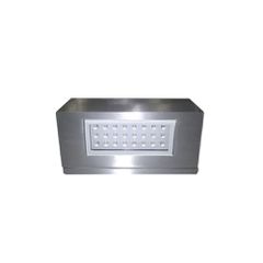 Φωτιστικό Led επίτοιχης τοποθέτησης 1.6W 230V ψυχρό λευκό φως μονής κατεύθυνσης IP54 ορθογώνιο αλουμίνιο σατινέ