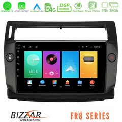 Bizzar FR8 Series Citroen C4 2004-2010 8core Android12 2+32GB Navigation Multimedia Tablet 9" (μαύρο χρώμα)