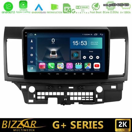 Bizzar G+ Series Mitsubishi Lancer 2008 – 2015 8core Android12 6+128GB Navigation Multimedia Tablet 10"