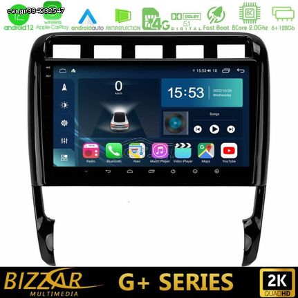 Bizzar G+ Series Porsche Cayenne 2003-2010 8core Android12 6+128GB Navigation Multimedia Tablet 9"