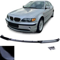 BMW E46 Sedan Spoiler Lip Μπροστά Μαύρο γυαλιστερό