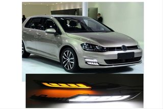 Ζευγάρι full led φώτα για μάσκα εμπρός Golf 7 ημέρας με φλας 