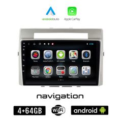 TOYOTA VERSO (2004 - 2009) Android οθόνη αυτοκίνητου 4GB + 64GB με GPS WI-FI (ηχοσύστημα αφής 9" ιντσών OEM Android Auto Apple Carplay Youtube Playstore MP3 USB Radio Bluetooth Mirrorlink εργοστασιακή
