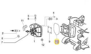 O-ring Καπακιού Κεφαλής Gilera Runner SP 50 2005-2006 (EMEA) ZAPC46100 482988