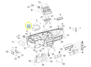 Κοντέρ Piaggio Porter Maxxi Multitech E4 2010 - E5 2013 - E5 2014 1D001708