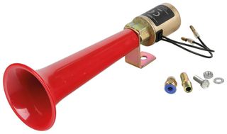 ΚΟΡΝΑ ΗΛΕΚΤΡΟΠΝΕΥΜΑΤΙΚΗ ΜΟΝΗ 12>36V 110db "TURKISH SOUND" ΚΟΚΚΙΝΗ 230mm LAMPA - 1 TEM.