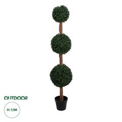 GloboStar® Artificial Garden BUXUS 20400 Τεχνητό Διακοσμητικό Φυτό Πυξός Υ150cm