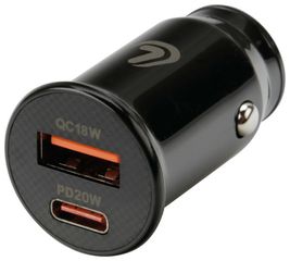 ΦΟΡΤΙΣΤΗΣ ΑΝΑΠΤΗΡΑ ΜΕ 2 ΘΥΡΕΣ USB TYPE A+ TYPE C 20W 12/24V 20W ESSENTIAL LINE LAMPA - 1ΤΕΜ.