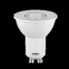 Λάμπα led GU10 Ø50mm 4.2W 230V 3000k θερμό λευκό φως 360 lumen δέσμης 110° 15000h