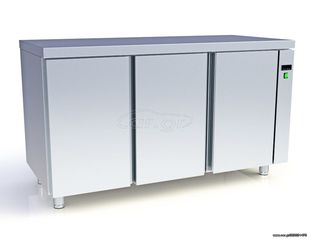 Ψυγείο Πάγκος συντήρησης χωρίς ψυκτικό μηχάνημα, 3 μεγάλες πόρτες, Διαστάσεις 179 x 80 x 87