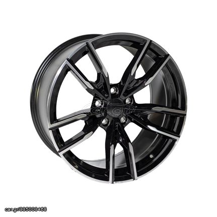 REPLICA ΖΑΝΤΕΣ BMW 5478 19X8.5-9.5 ET35/40 5X120 BLACK MACHINED FACED