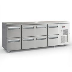 Ψυγείο πάγκος συντήρησης 8 συρτάρια GN Διαστάσεις 225x60x87cm