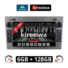 KIROSIWA 6GB Android οθόνη αυτοκίνητου SUZUKI IGNIS (2003 - 2010)  με GPS WI-FI (Bluetooth Youtube Playstore 128GB ROM RAM ηχοσύστημα αφής 7" ιντσών OEM MP3 USB Mirrorlink εργοστασιακή γκρι χρώμα