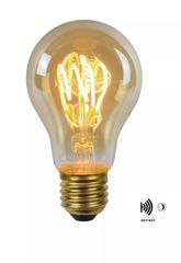 Lucide LED Λάμπα Filament E27 A60 4W 2200K TWILIGHT SENSOR Amber - 49042/04/62